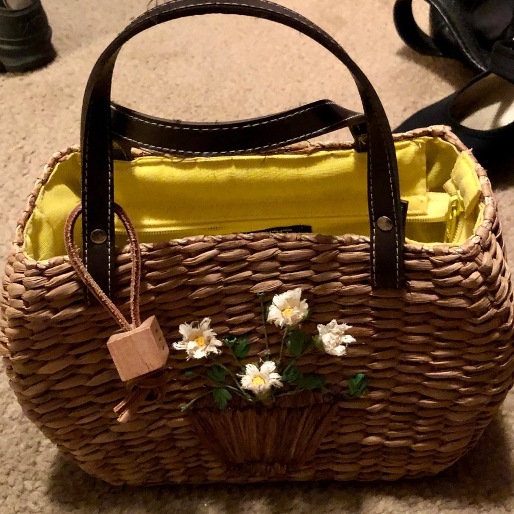 Esprit straw small bag. Vintage.
